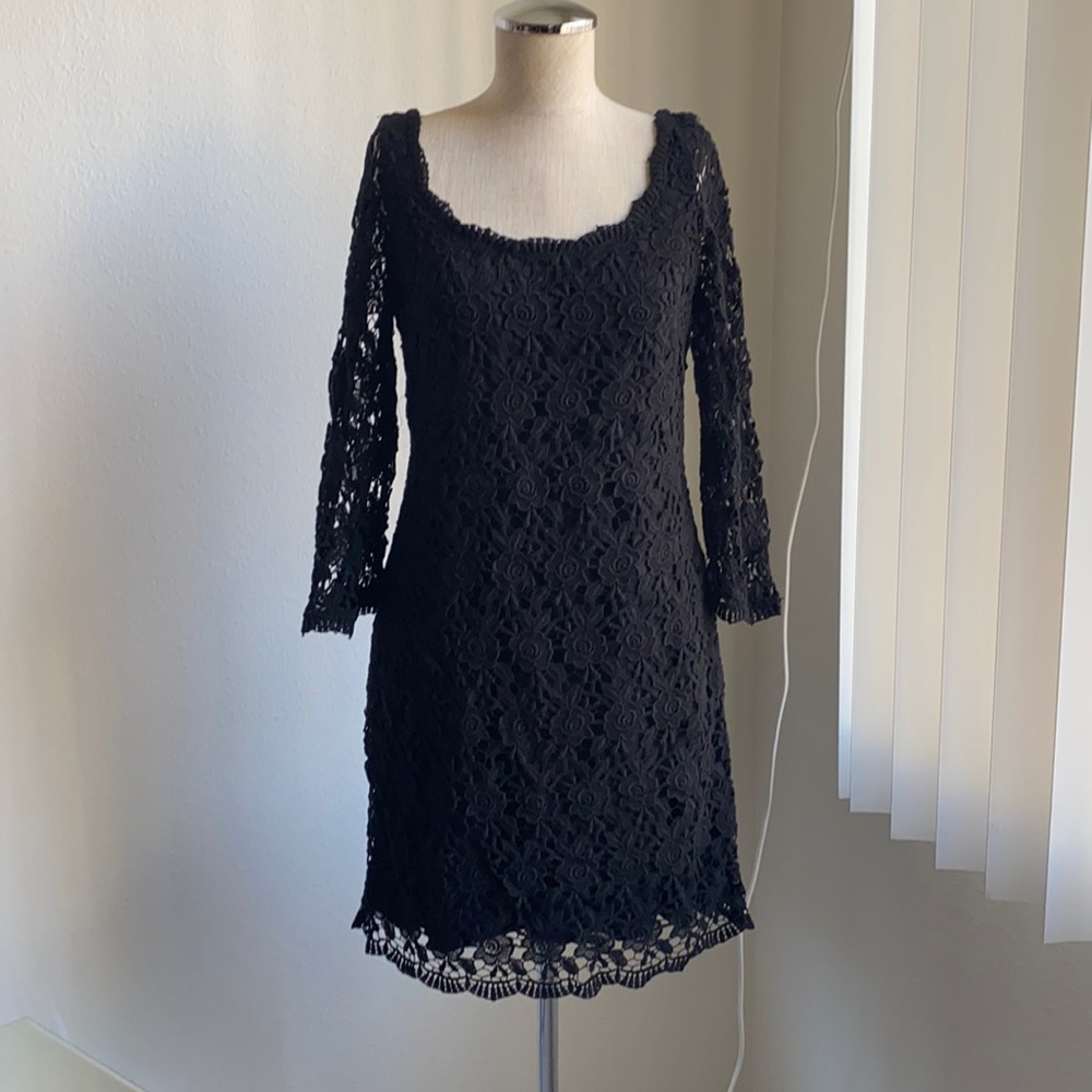 Black lace dress